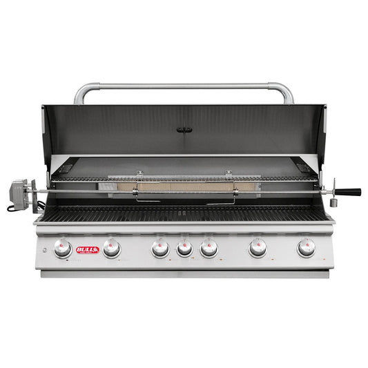 Bull BBQ Component Diablo Built-In Gas BBQ with Lights System and Rotisserie Kit - 6 Burners