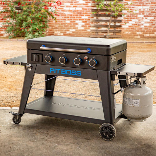 Pit Boss Ultimate Griddle 4 Burner Gas BBQ - Free Cover Included