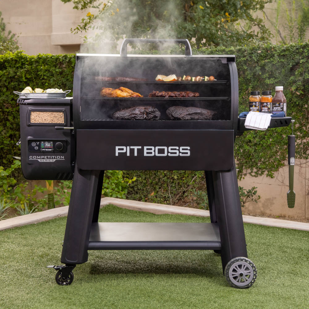 Pit Boss Competition Series 1600 Wood Pellet Grill - Free 6-Piece Cast Iron Cooking Set Included