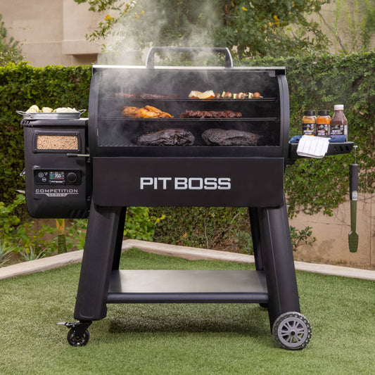 Pit Boss Competition Series 1600 Wood Pellet Grill - Free 6-Piece Cast Iron Cooking Set Included