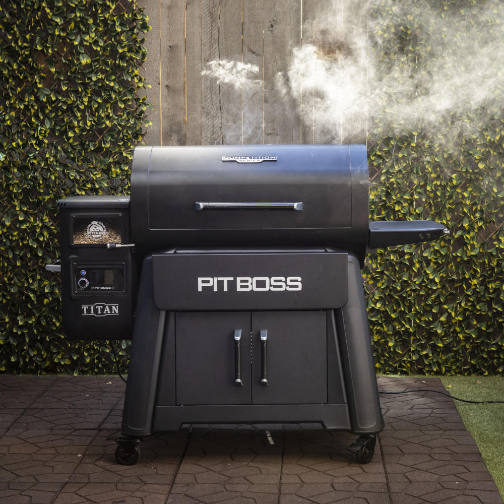 Pit Boss Competition Series Titan 1600 Wood Pellet Grill - Free 6-Piece Cast Iron Cooking Set Included