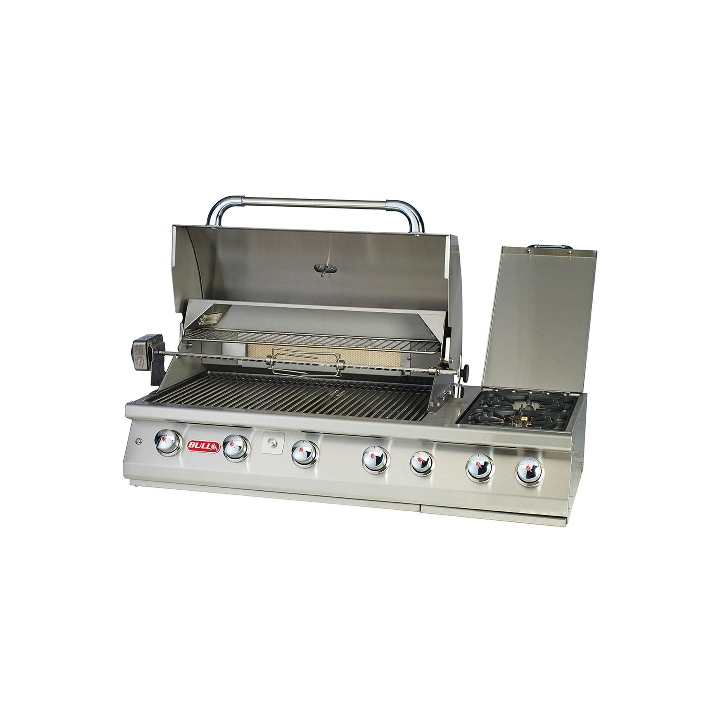 Bull BBQ Component Built-in 7 Burner Gas BBQ Grill - Stainless Steel