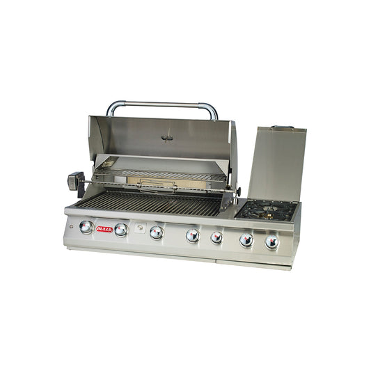 Bull BBQ Component Built-in 7 Burner Gas BBQ Grill - Stainless Steel