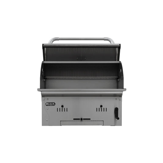 Bull BBQ Component Bison Built-in Charcoal BBQ Grill in Stainless Steel