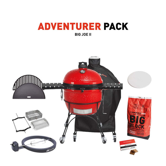 Kamado Joe Big Joe II Charcoal Grill With Adventurer Pack
