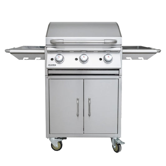 Bull BBQ Plancha Griddle 60cm Gas BBQ Cart - 3 Burners