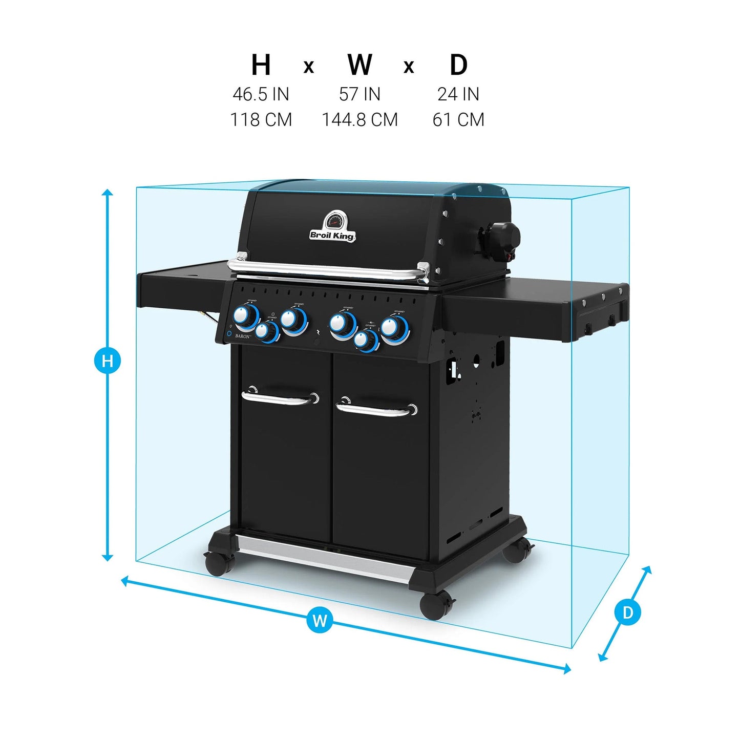 Broil King Baron 490 IRX Shadow Gas BBQ