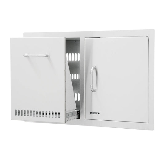 Bull BBQ Component 80cm Door and Gas Tank Drawer Combo