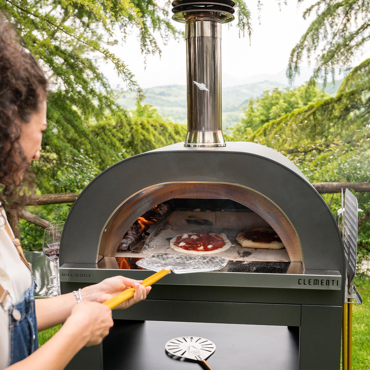 Clementi GOLD Wood Fired Pizza Oven - Medium (80x60cm) - Free Tool Set Included
