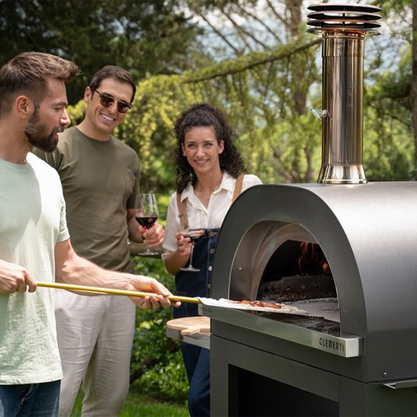 Clementi GOLD Wood Fired Pizza Oven - Large (100x80cm) - Free Tool Set Included