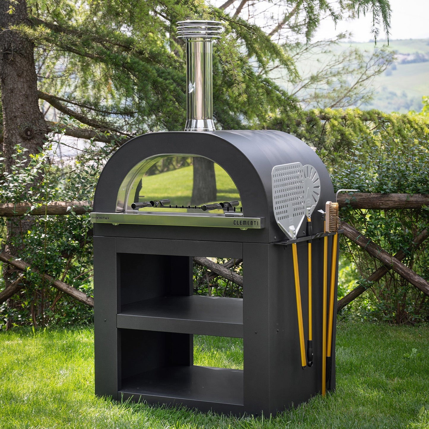 Clementi GOLD Wood Fired Pizza Oven - Large (100x80cm) - Free Tool Set Included