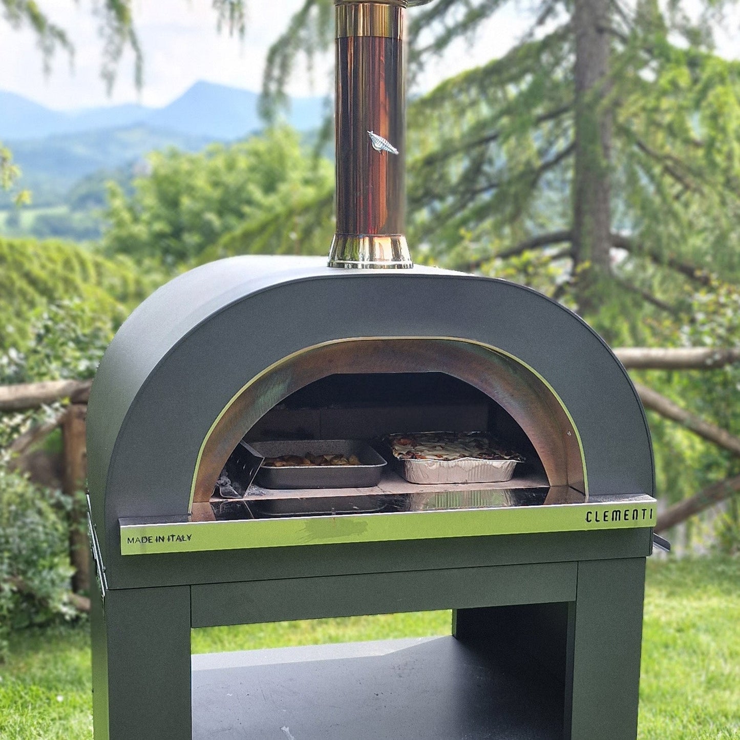 Clementi GOLD Wood Fired Pizza Oven - Large (100x80cm) - Free Tool Set Included