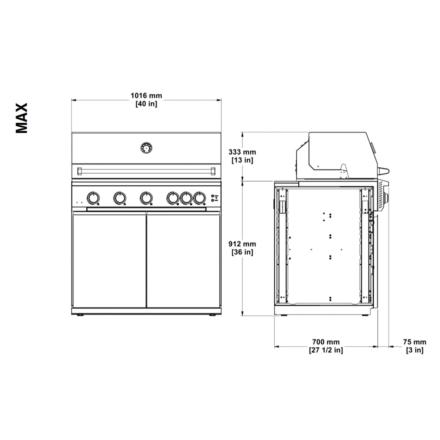 Fontana Ignes IGN-Flame MAX 5 Burner Gas BBQ – Modular Outdoor Kitchen
