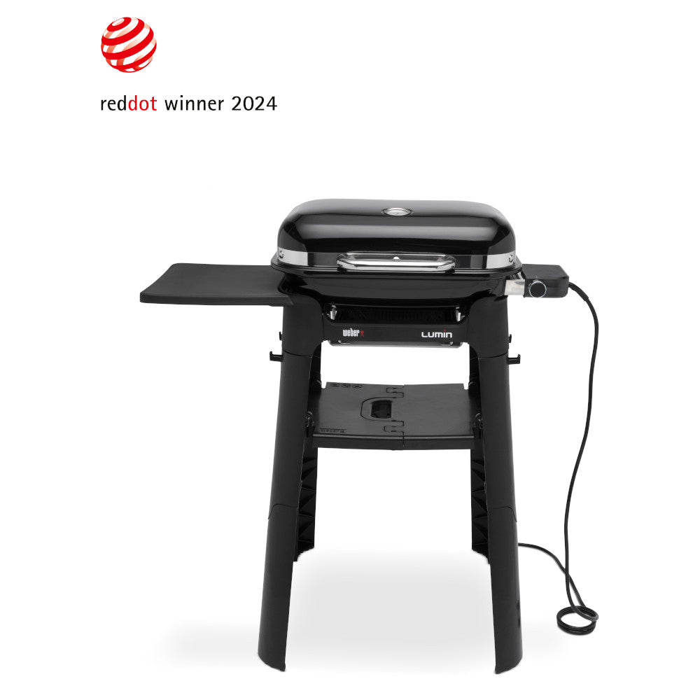 Weber Lumin Electric Compact BBQ with Stand - Black