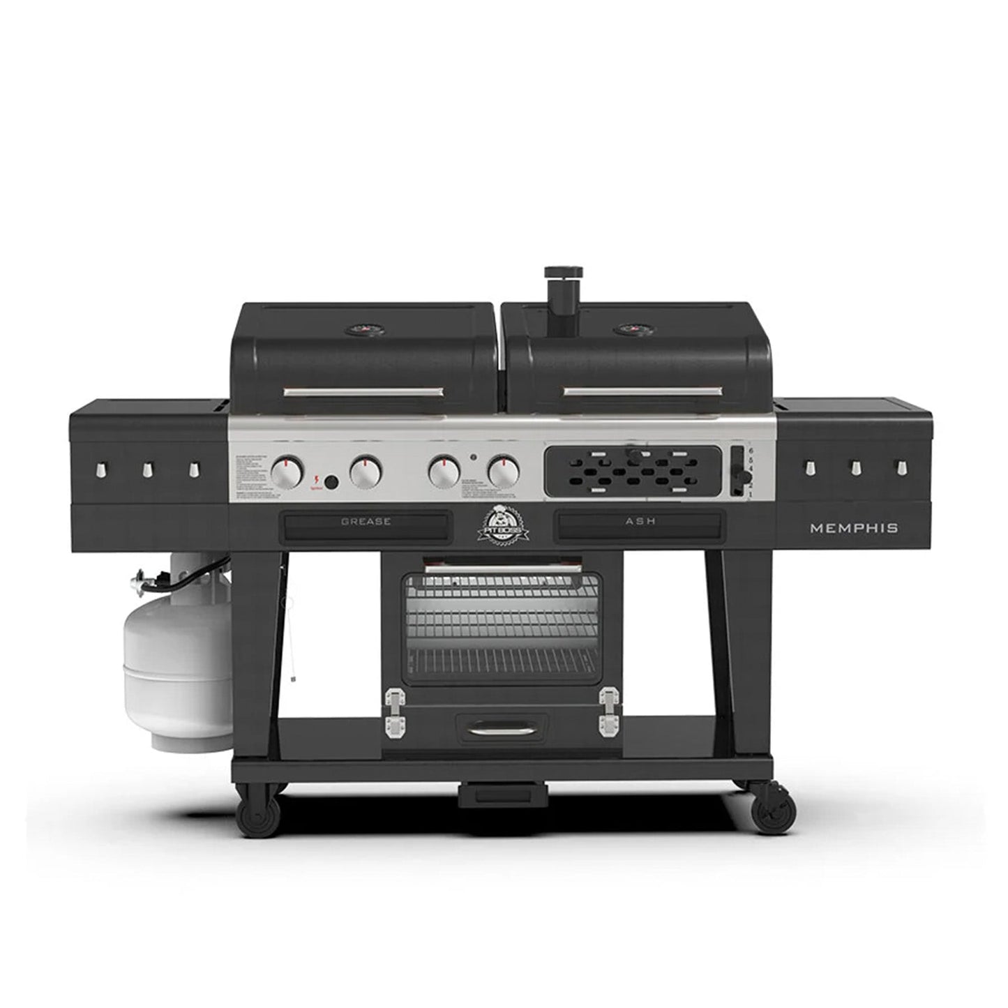 Pit Boss Memphis 2.0 Ultimate Grill - Multi Fuelled Grill - Free 6-Piece Cast Iron Cooking Set Included