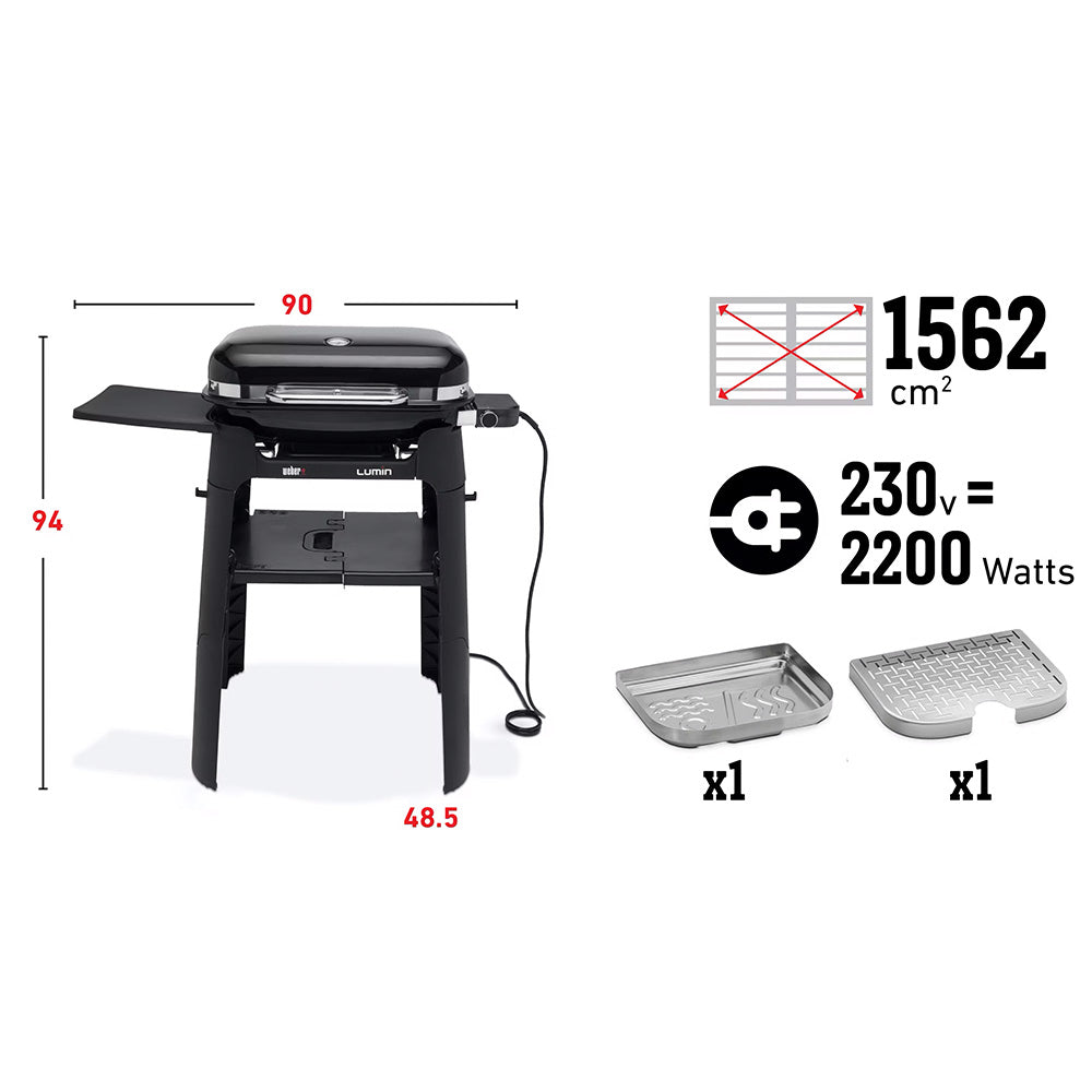 Weber Lumin Electric BBQ with Stand