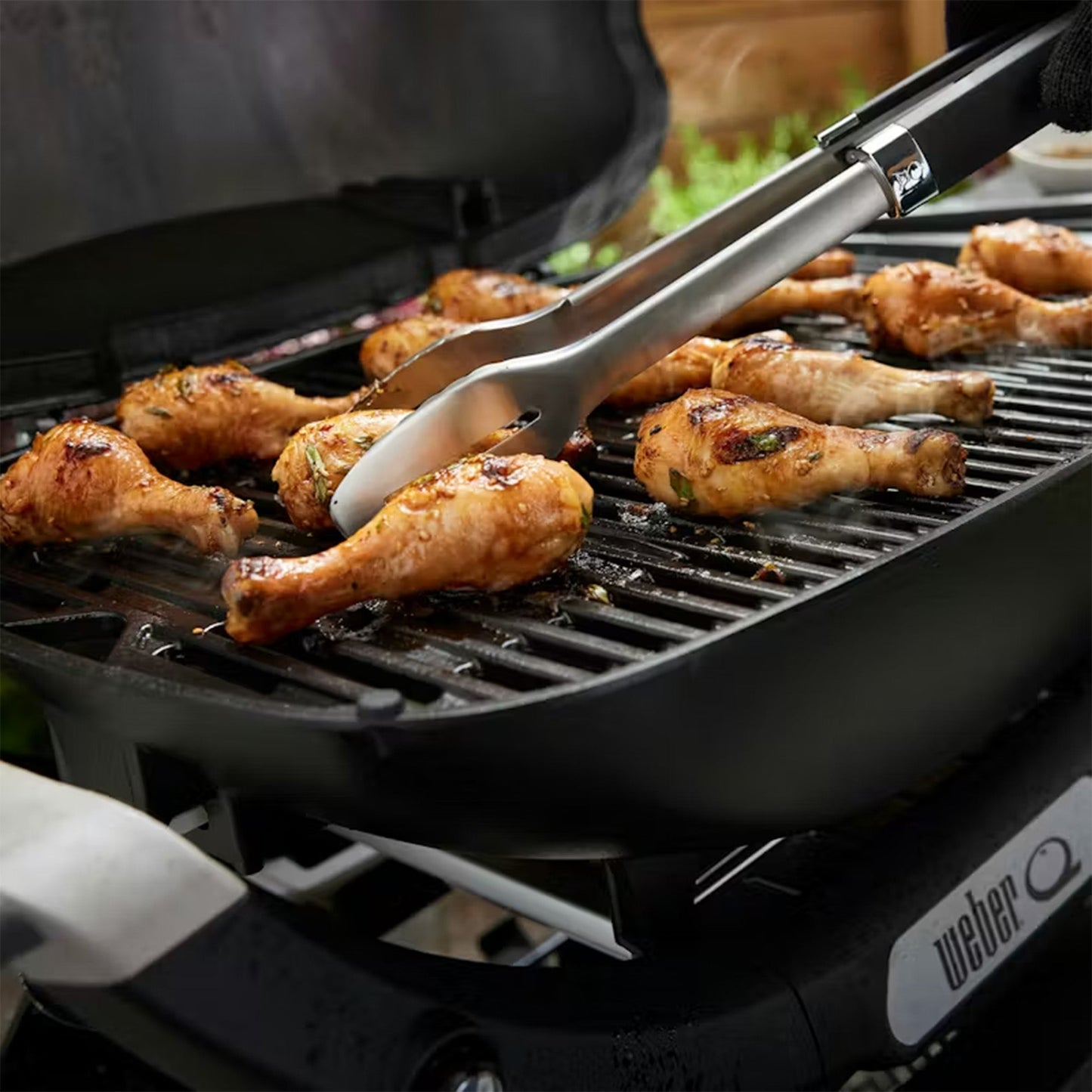 Weber Q 2200N Gas BBQ with Side Tables and Compact Stand