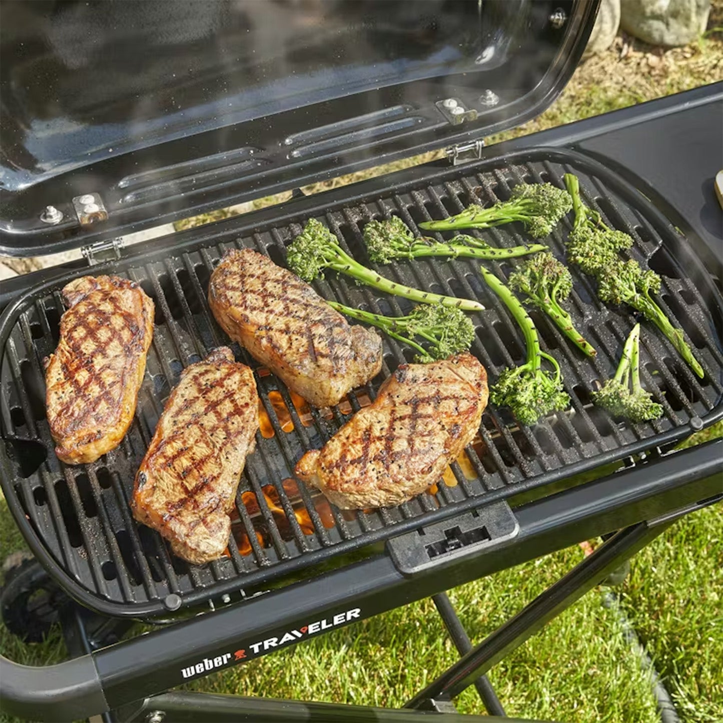 Weber Traveler Portable Gas BBQ Grill (2026 Model)