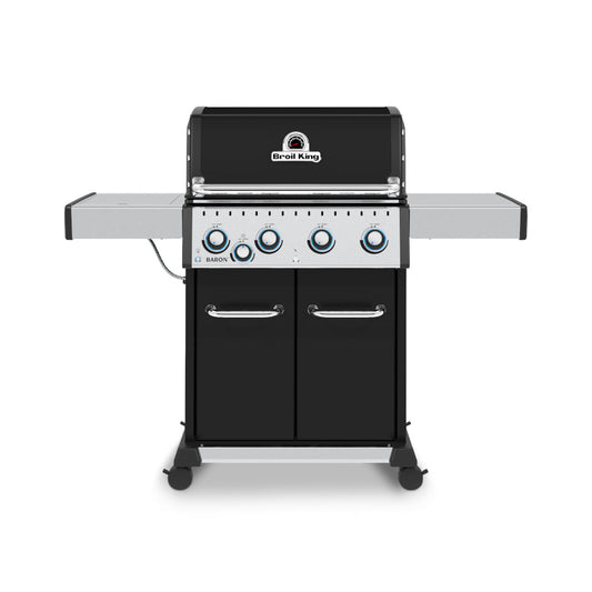 Broil King Baron 440 Gas BBQ - Free Universal Mains Powered Rotisserie Kit Included