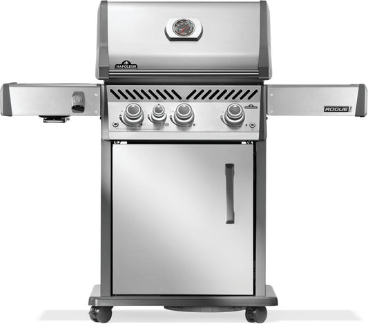 Napoleon Rogue Pro 425 Grill and Infrared Side Burner with Cart