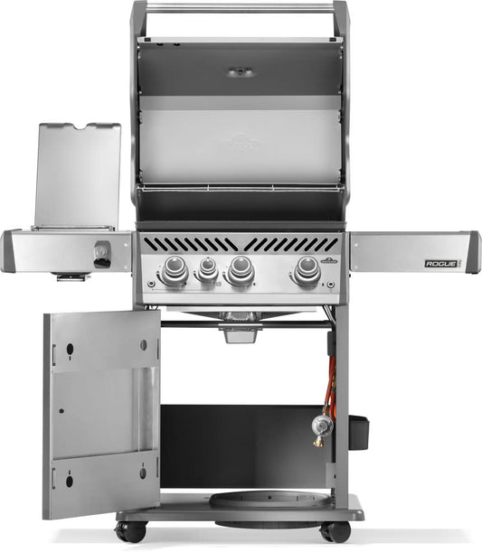 Napoleon Rogue Pro 425 Grill and Infrared Side Burner with Cart