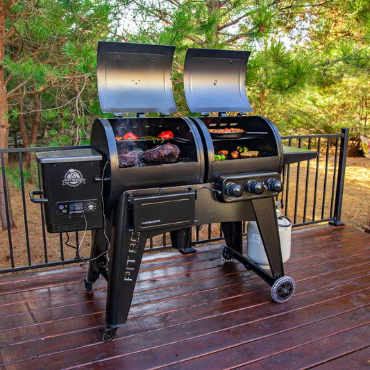 Pit Boss Navigator 1230 Wood Pellet Smoker + Gas Grill